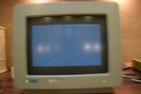 Vintage Atari SM 124 Mono Monitor with leads to connect Spares or repairs